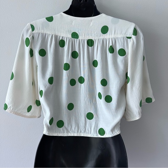 Faithfull The Brand Boulevards Top - Lolita Dot Size Small S - Picture 3 of 9